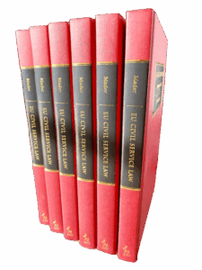 EU-Dienstrecht Beamte der EU Vertragsbedienstete Verwaltungsbedienstete Personalstatut der Europäischen Union Berufskrankheit Unfall Beschäftigungsbedingungen für sonstige Bedienstete (BBSB) EU civil service law Damages Harassment Invalidity Contract staff Temporary staff EU Staff Regulations Conditions of Employment of Other Servants (CEOS) Career Classification Promotion